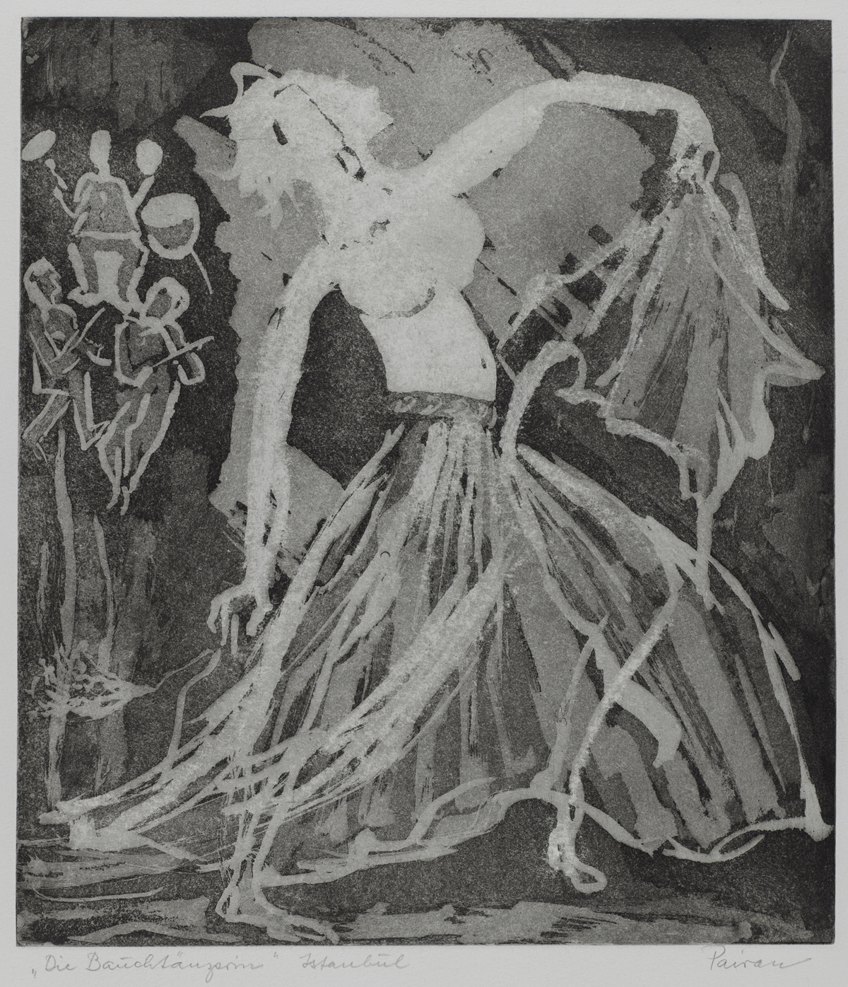 333 Die Bauchtänzerin/The Belly Dancer 24,5x18 Etching Aquatinta, ca. 1970