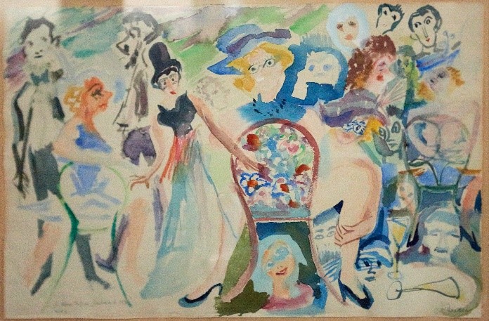 Kabaret/Cabaret, Aquarelle 1954